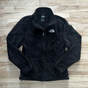 The North Face Osito Jacket Womens Medium Black Full Zip Fleece Soft Cozy